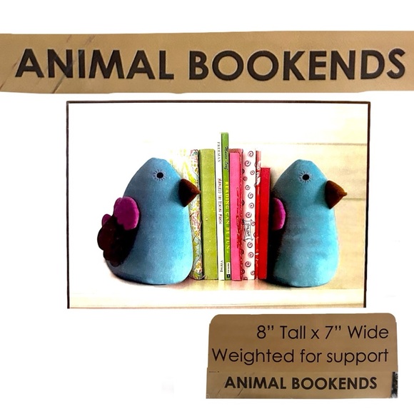 Animal Weighted Bird Bookends NWT - Picture 2 of 3